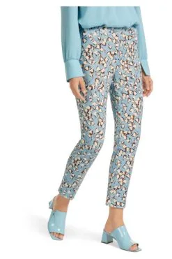 Marc Cain Hosen Stretchige Hose Im Fantasie-Dessin Blue -Marc Cain Geschäft a5c69594b7462a0892c46cf3f2363ce1
