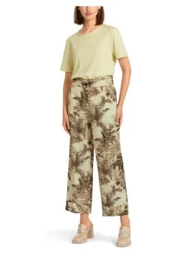 Marc Cain Hosen Hose Mit Floralem Druck Green -Marc Cain Geschäft a69766b85dd55e49fe4ad77e07b5b8dc