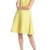 Marc Cain Freizeitkleider Ärmelloses Kleid Mit Bahnenrock Yellow