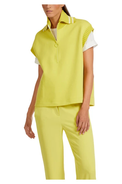 Marc Cain Polo Shirts Sleveless Knitwear Green 4 Marc Cain Polo Shirts Sleveless Knitwear Green – Bild 2