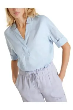 Marc Cain Blusen Blouse Blue -Marc Cain Geschäft aa1214a93cd0dfe701bf728cdc842a08