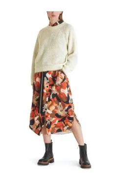 Marc Cain Strickpullover Round-neck Knitwear White