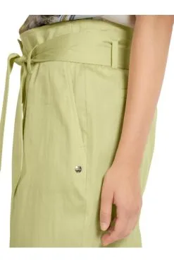 Marc Cain Chinos Hose Im Paperbag-Style Green
