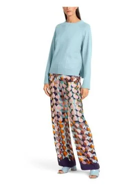 Marc Cain Geschäft 9 Marc Cain Strickpullover Round-neck Knitwear Blue