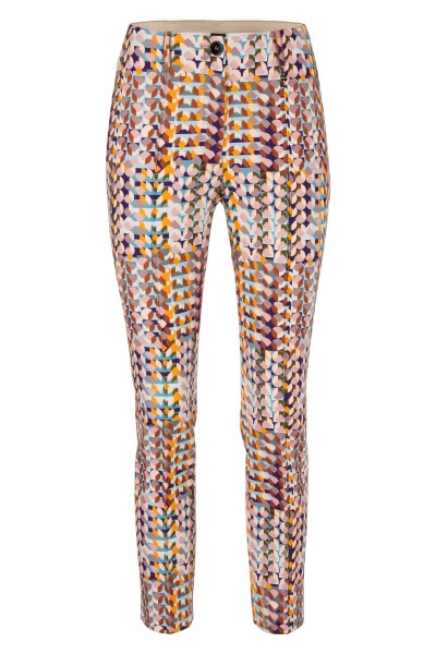 Marc Cain Hosen Hose Mit Retro-Print Beige 6 Marc Cain Hosen Hose Mit Retro-Print Beige – Bild 5