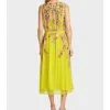 Marc Cain Freizeitkleider Tag Midi Kleid Yellow -Marc Cain Geschäft b553c2630892e2211951adf6c92c00b3