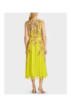Marc Cain Freizeitkleider Tag Midi Kleid Yellow