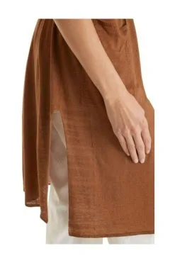 Marc Cain Westen Knitted Vest Brown