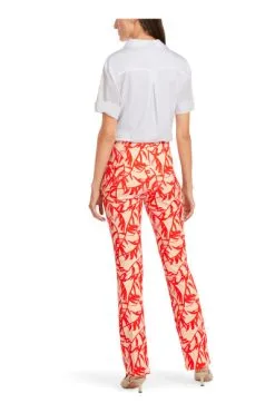 Marc Cain Hosen Straight Trousers Red