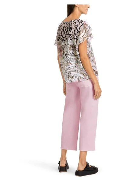 Marc Cain T-Shirts Blusenshirt Mit Mustermix Beige 8 Marc Cain T-Shirts Blusenshirt Mit Mustermix Beige – Bild 6