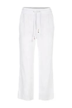 Marc Cain Hosen Straight Trousers White