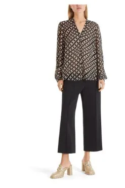 Marc Cain Blusen Bluse Im Geometrischen Dessin Black -Marc Cain Geschäft c4482a7214d99a3a6f7e87dccaccd85a