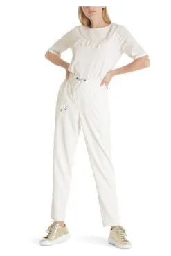 Marc Cain Jogginghosen Lässige Hose White