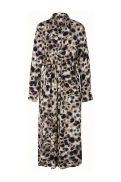 Marc Cain Freizeitkleider Tag Midi Kleid Brown