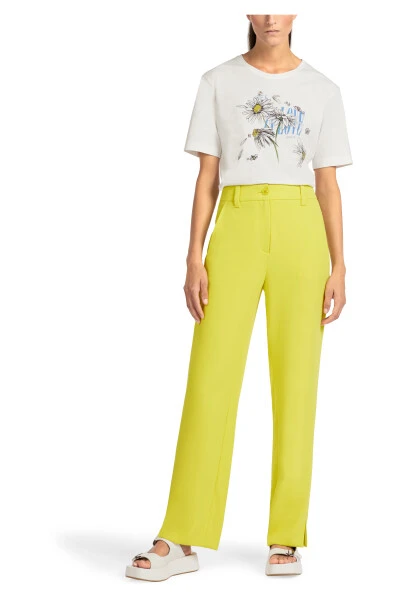 Marc Cain Hosen Elegante Weite Hose Yellow 8 Marc Cain Hosen Elegante Weite Hose Yellow – Bild 6