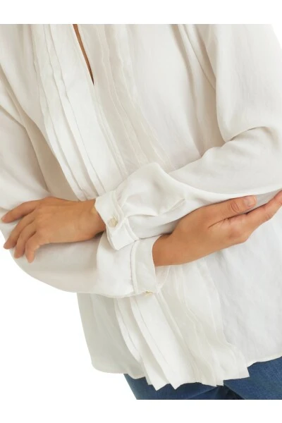 Marc Cain Blusen Bluse White 5 Marc Cain Blusen Bluse White – Bild 3