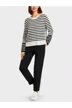 Marc Cain Strickpullover Round-neck Knitwear Beige