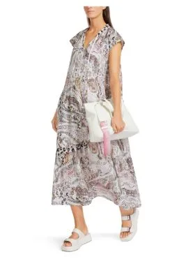 Marc Cain Maxi-Kleider Kleid Mit Asymmetrischen Stufen Beige -Marc Cain Geschäft ddf326ef430c1da5ef273f9b36fa83a1