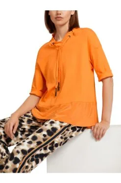 Marc Cain Blusenshirt Mit Strukturmix Orange -Marc Cain Geschäft df8fa917f45867c1ae02bf9322b0f1b5
