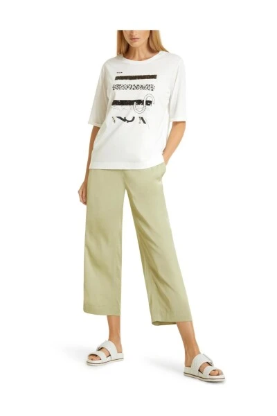 Marc Cain T-Shirts T-shirt SS 48.24 J59 110 White 3 Marc Cain T-Shirts T-shirt SS 48.24 J59 110 White