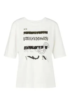 Marc Cain T-Shirts T-shirt SS 48.24 J59 110 White 7 Marc Cain T-Shirts T-shirt SS 48.24 J59 110 White -Marc Cain Geschäft e438ad5baa29164a3ae77e478daaf406