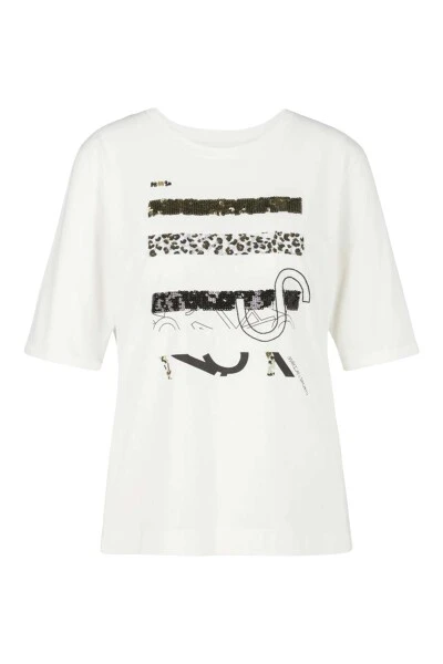 Marc Cain T-Shirts T-shirt SS 48.24 J59 110 White 5 Marc Cain T-Shirts T-shirt SS 48.24 J59 110 White – Bild 3