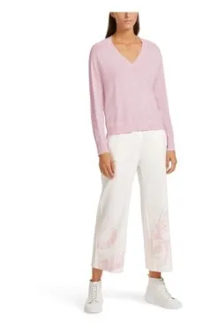 Marc Cain Strickpullover V-neck Knitwear Pink -Marc Cain Geschäft e5234e0c744205964d1ea8ac06ed21da