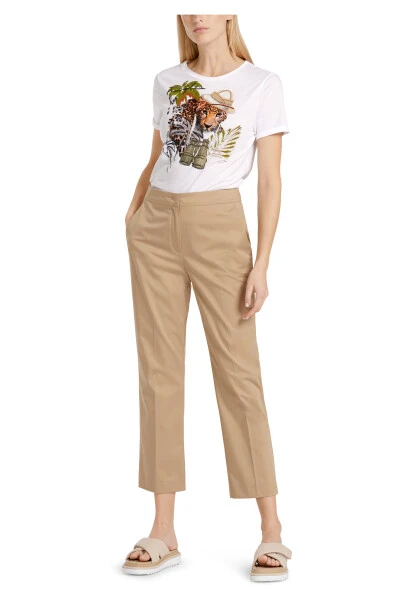 Marc Cain Hosen Hose Im Chino-Stil Beige 5 Marc Cain Hosen Hose Im Chino-Stil Beige – Bild 3