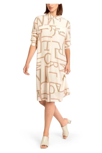 Marc Cain Kleider Shirt Dresses Beige 4 Marc Cain Kleider Shirt Dresses Beige – Bild 2