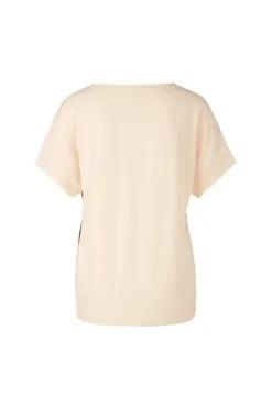 Marc Cain Geschäft 62 Marc Cain Bedrucktes Blusenshirt Mit Seide Beige