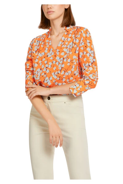 Marc Cain Blusen Blouses Orange 4 Marc Cain Blusen Blouses Orange – Bild 2
