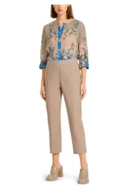 Marc Cain Chinos Hose Mit Gummibund Beige -Marc Cain Geschäft f67ec7efb6b78de64dc61d570deb52c8