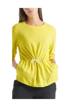 Marc Cain Blusen Kurzarmbluse Yellow -Marc Cain Geschäft f784a60e3aed9f5d3c00f5515beed96d