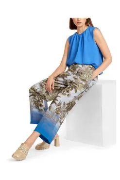Marc Cain Hosen Wide Trousers Blue -Marc Cain Geschäft fbee909cb43b92acecfc426b078493b7