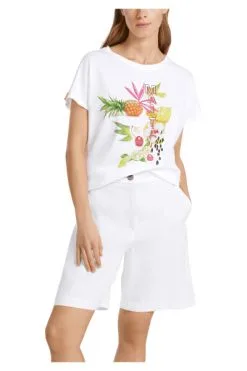 Marc Cain T-Shirts Shirt White -Marc Cain Geschäft feab65b41561f6318c85a7cc2dd3139a